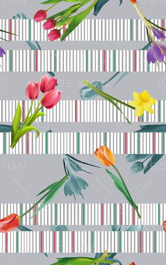 郁金香印花华亿平台图片