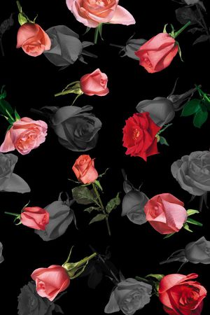 玫瑰印花华亿平台图片