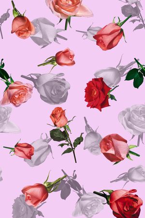 玫瑰印花华亿平台图片