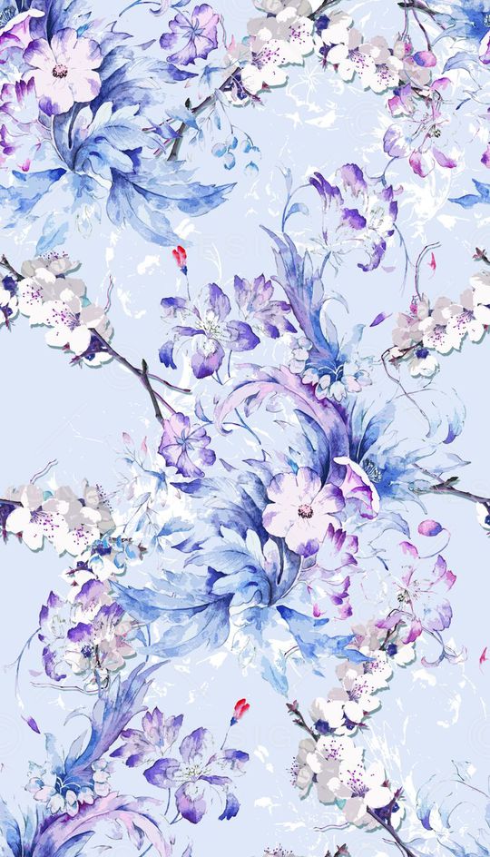 素雅清新花卉印花华亿平台图片