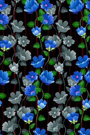 牵牛花印花华亿平台图片