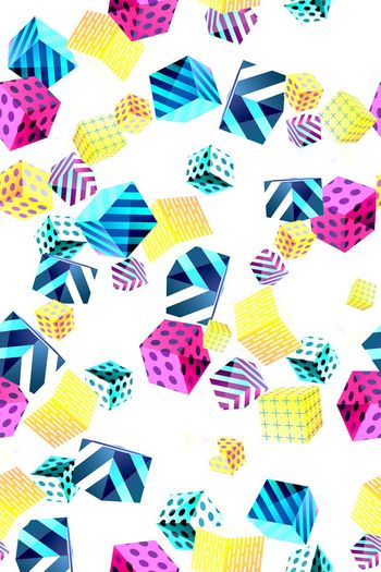 方格印花华亿平台图片