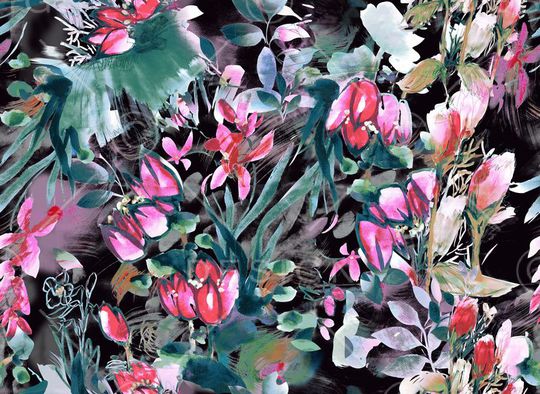 秋冬华亿平台印花华亿平台图片