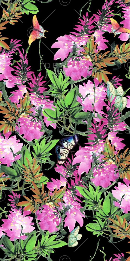 花卉印花华亿平台图片