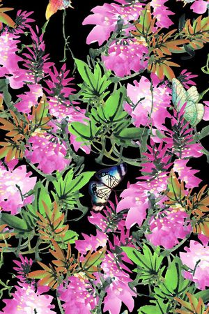 花卉印花华亿平台图片