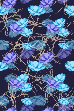 风格花卉印花华亿平台图片