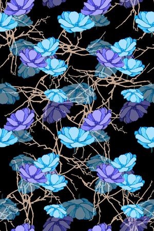 风格花卉印花华亿平台图片