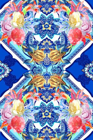 不规则几何印花华亿平台图片