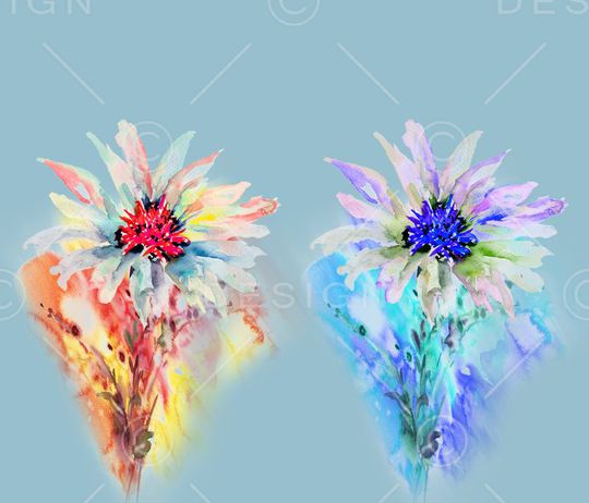 水彩印花华亿平台图片