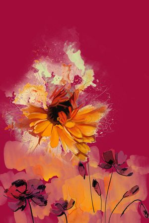 绽放印花华亿平台图片