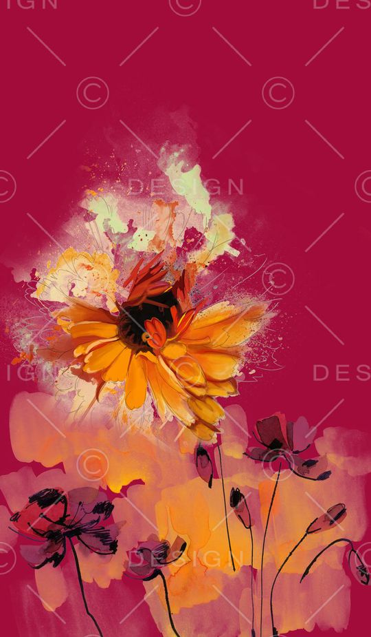 绽放印花华亿平台图片