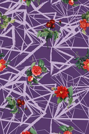 玫瑰印花华亿平台图片