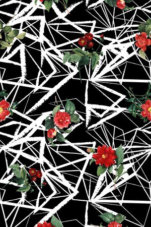 玫瑰印花华亿平台图片