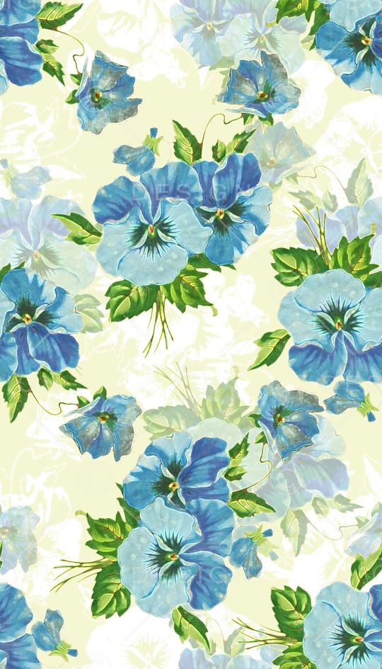 清新花卉印花华亿平台图片