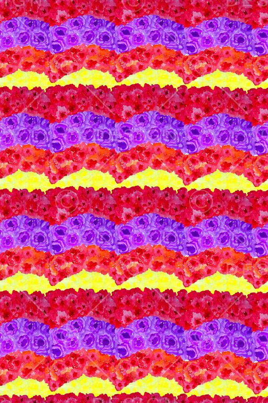 热带花卉、鲜艳、热情印花华亿平台图片