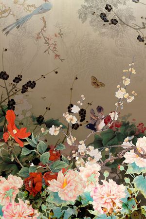 中国风印花华亿平台图片