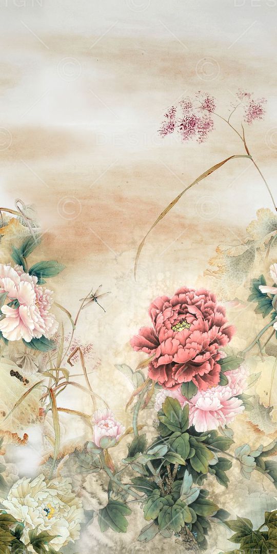 中国风印花华亿平台图片