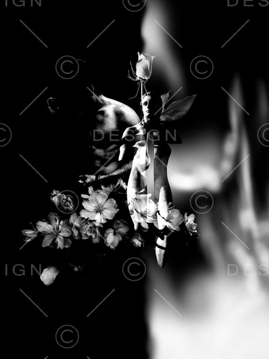 男装潮牌定位花印花华亿平台图片