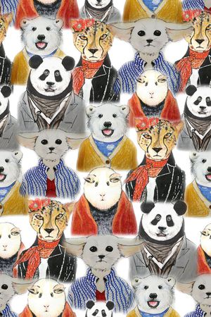 水彩画印花华亿平台图片