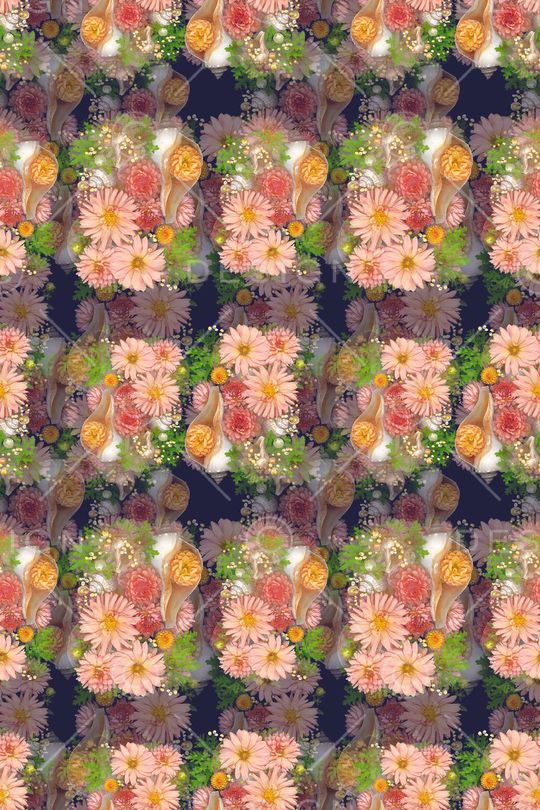 青蓝雅韵系列印花华亿平台图片