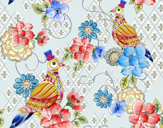 几何印花华亿平台图片