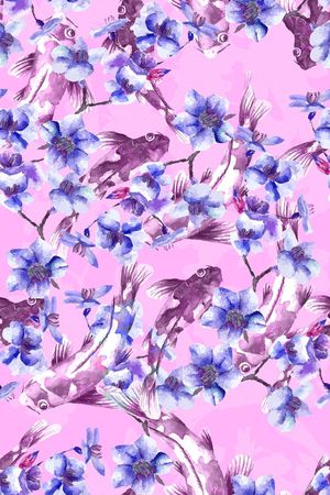 鲤鱼印花华亿平台图片