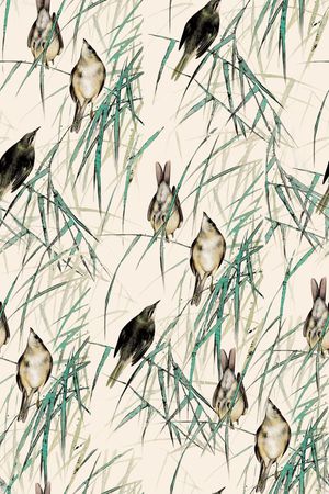 中国风印花华亿平台图片