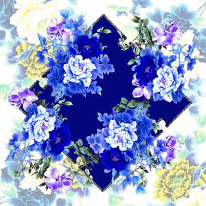 靑花瓷印花华亿平台图片