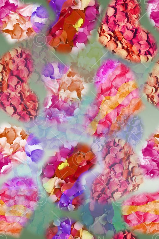 鲜艳、热情印花华亿平台图片