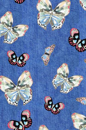 蝴蝶印花华亿平台图片