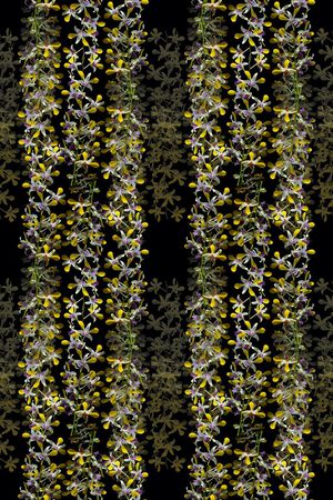 花卉组合印花华亿平台图片