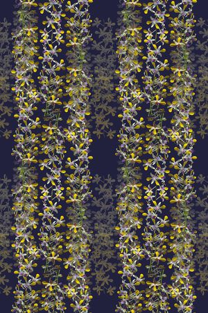 花卉组合印花华亿平台图片