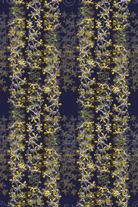 花卉组合印花华亿平台图片