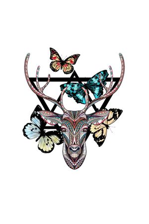 蝴蝶印花华亿平台图片