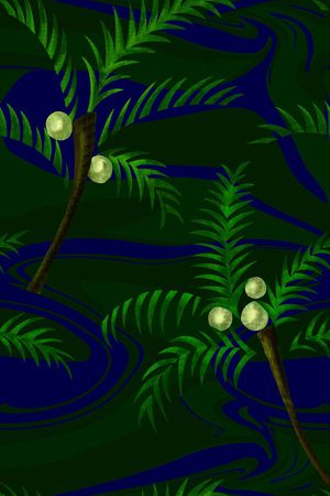 午夜热带印花华亿平台图片