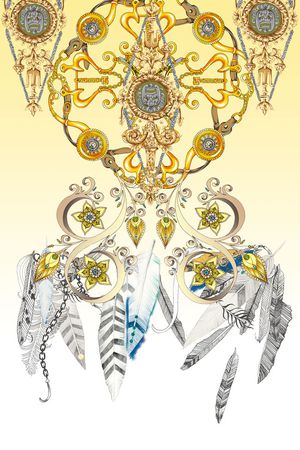 宫廷风印花华亿平台图片