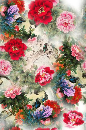 花朵印花华亿平台图片