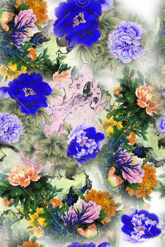 花朵印花华亿平台图片