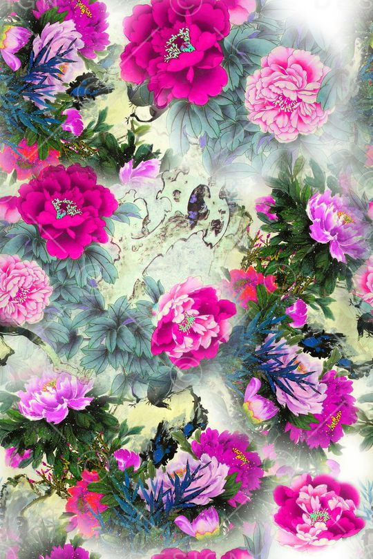 花朵印花华亿平台图片