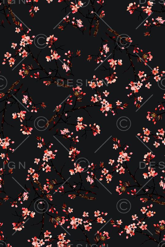 手绘中国风梅花印花印花华亿平台图片