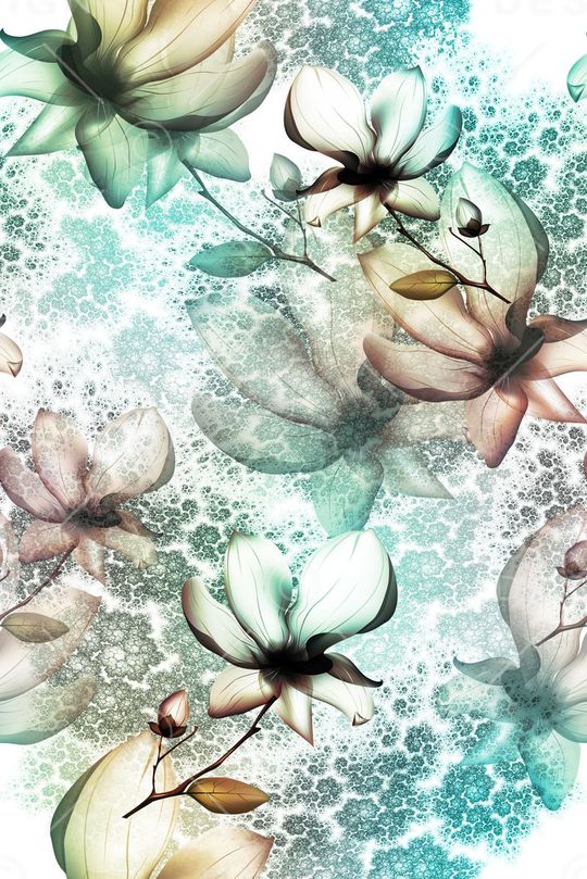 小清新印花华亿平台图片