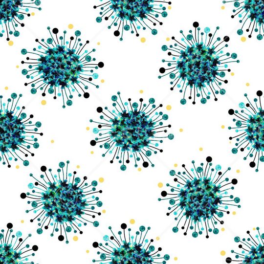 小清新花卉印花华亿平台图片