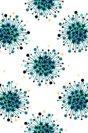 小清新花卉印花华亿平台图片