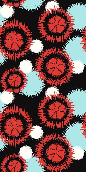 圆圈印花华亿平台图片