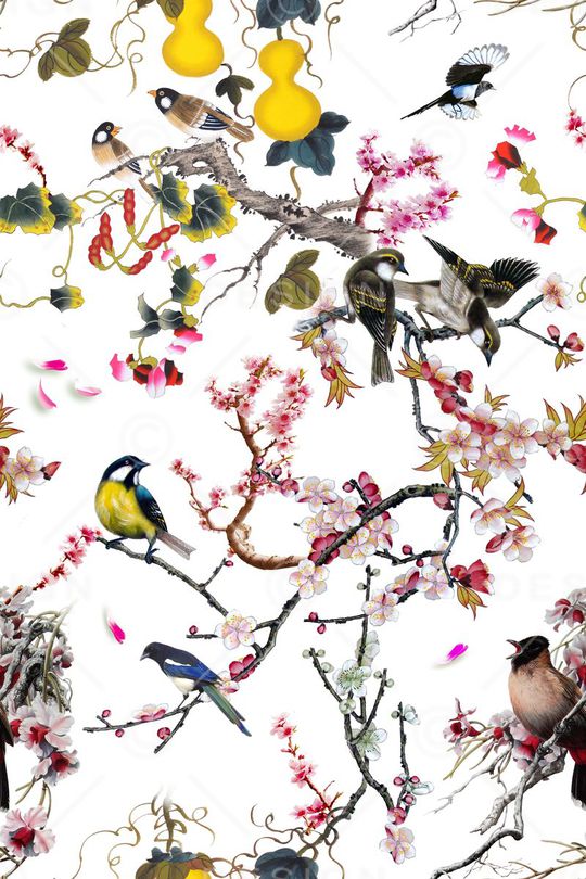 桃花印花华亿平台图片