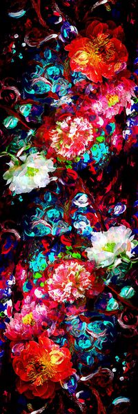 披肩长巾印花华亿平台图片