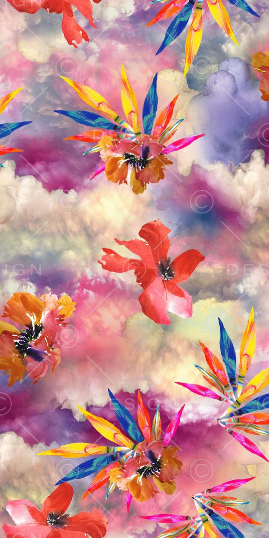 花朵印花华亿平台图片