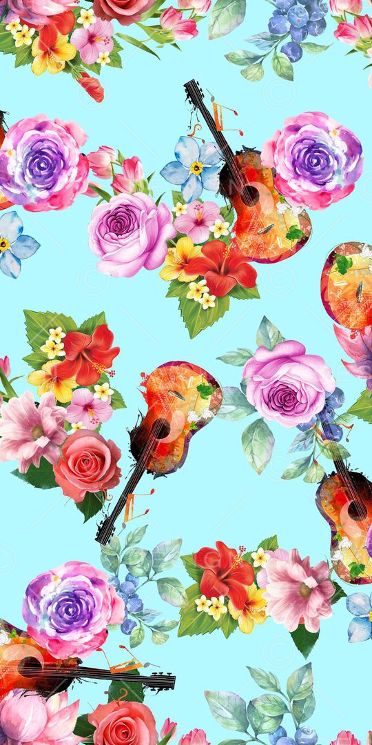 小提琴印花华亿平台图片