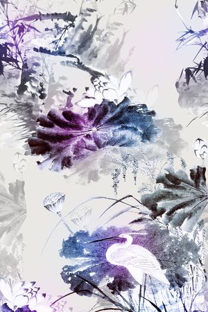 荷叶印花华亿平台图片