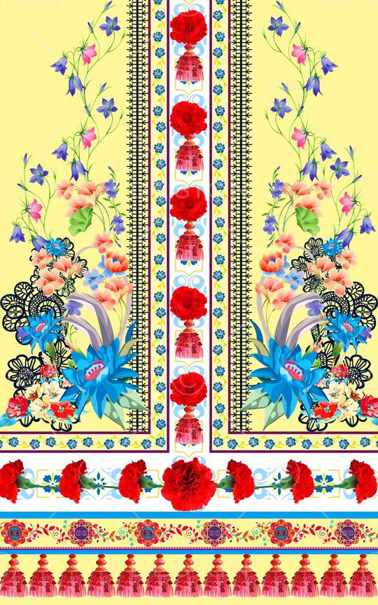 不规则几何印花华亿平台图片